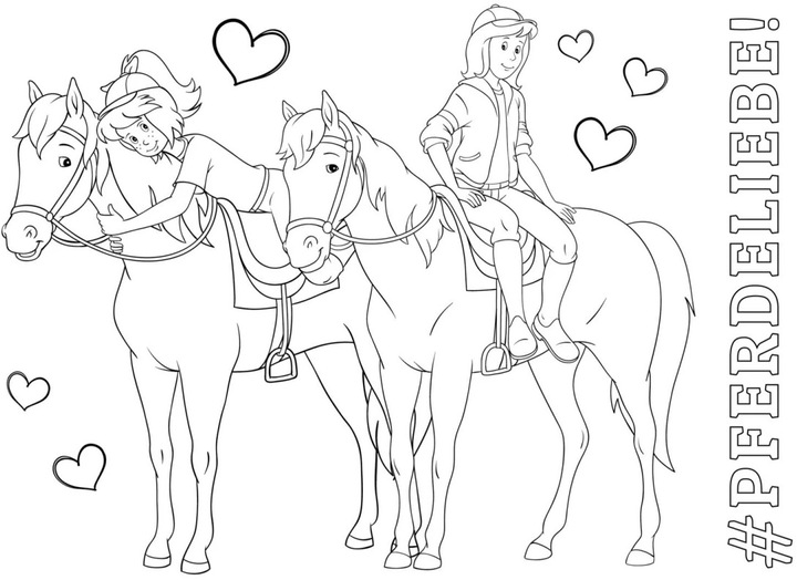 Actual product image Bibi & Tina: My postcard colouring pad