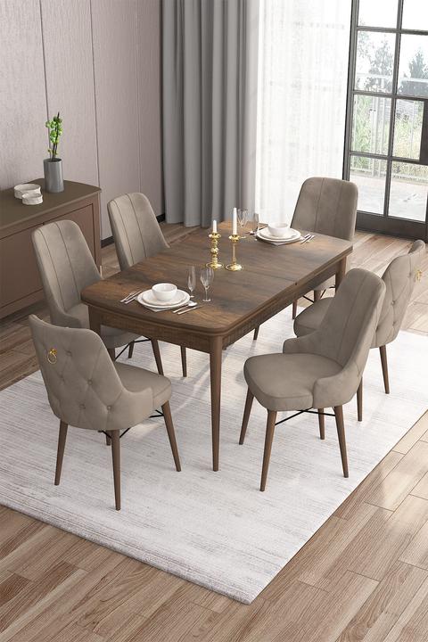 Actual product image Hanah Home Are Extendable Dining TableChairs Set (MDF)