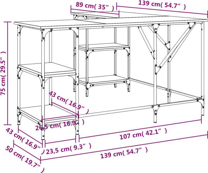 Actual product image vidaXL Ievlia (139 x 139 x 75 cm)