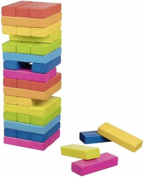 Produktbild Goki Geschicklichkeitsspiel Wackelturm (Englisch, Französisch, Italienisch, Schweizerdeutsch, 2 - 8 Spieler)