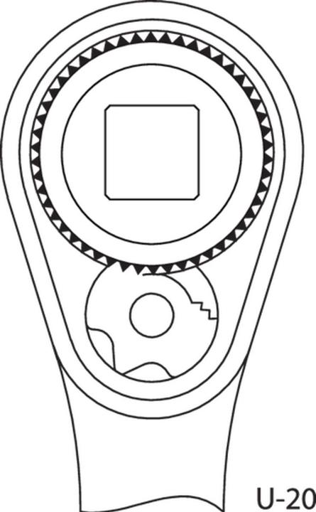 Produktbild Gedore 1993 U-20 Umschaltknarre 1/2", 2K-Griff, 270 mm (1/2")