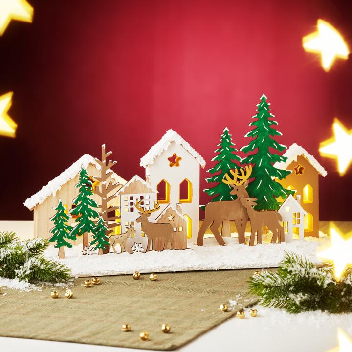 Produktbild VBS Holz-Steckmotiv "Rehe am Waldesrand", 5-tlg.