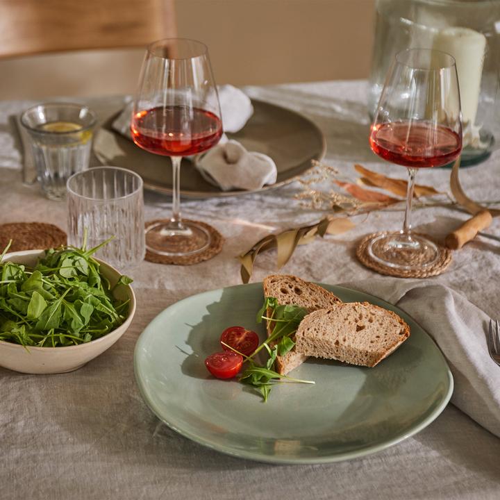 Image du produit Urbanara Speiseteller Capela 4 Stück, 28 cm, Pistache (4 x, 28 cm)
