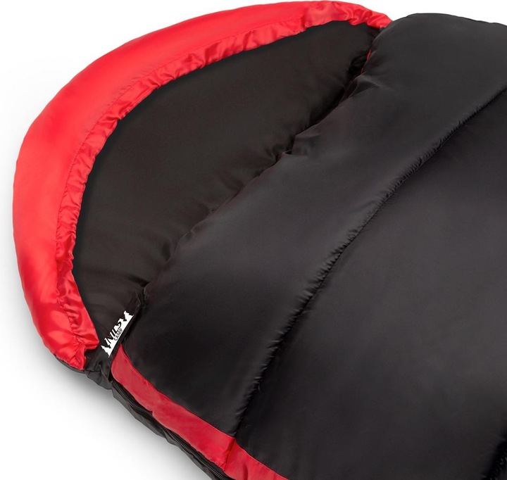 Produktbild Nils CAMP NC2012 sleeping bag Black and red (190 cm)