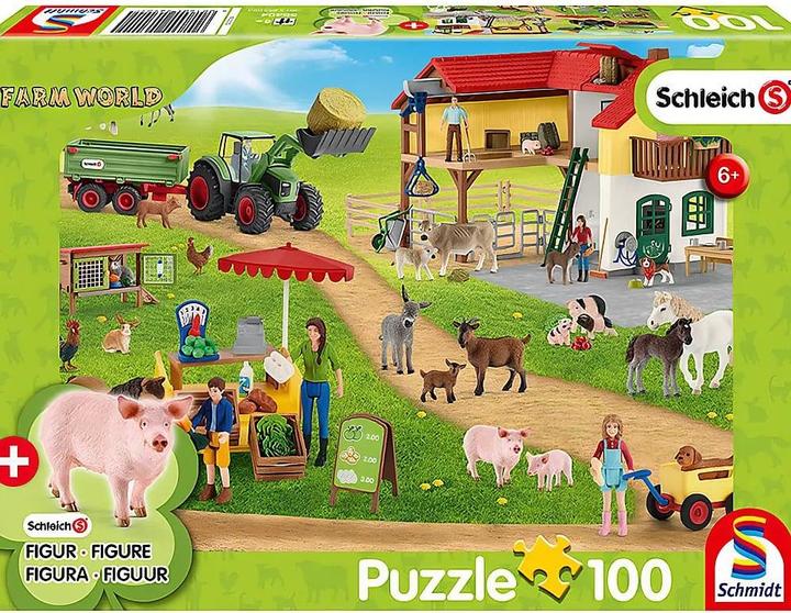 Produktbild Schmidt Spiele Farm World Bauernhof und Hofladen inkl Original Figur (100 Teile)