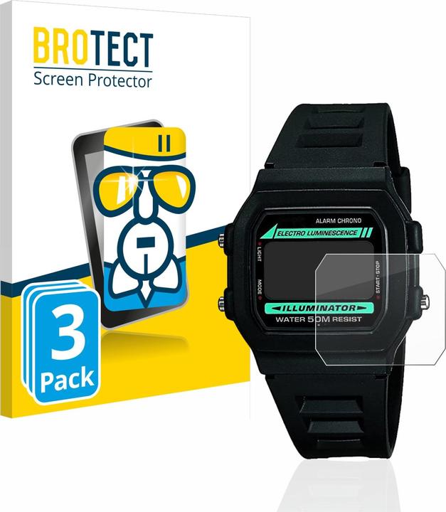 Produktbild BROTECT AirGlass Panzerglasfolie (Casio W-86-1vqes)