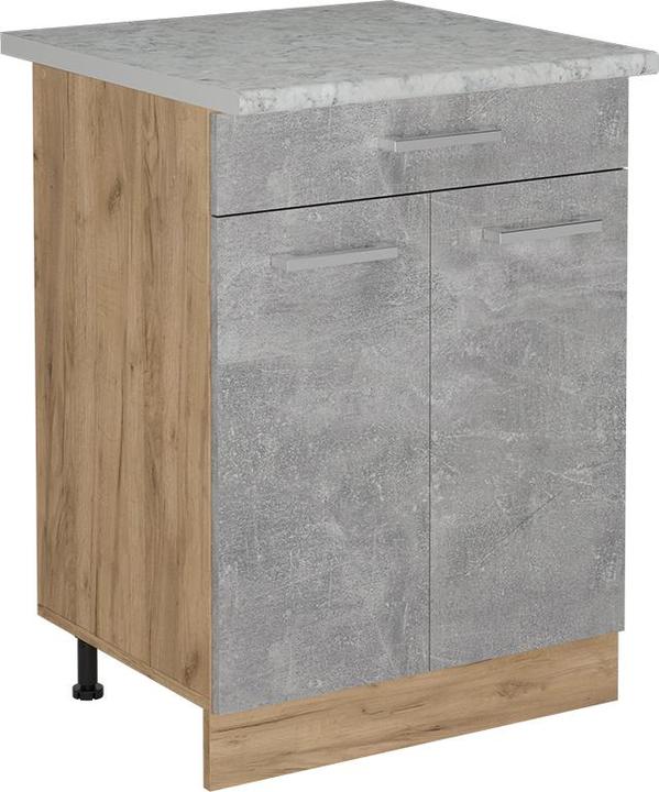 Beton, Goldkraft Eiche, Marble-Weiss, Weiss