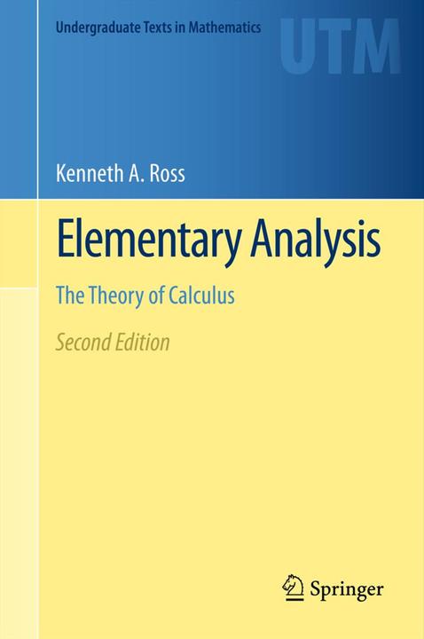 Produktbild Elementary Analysis (Englisch, Kenneth A. Ross, 2015)