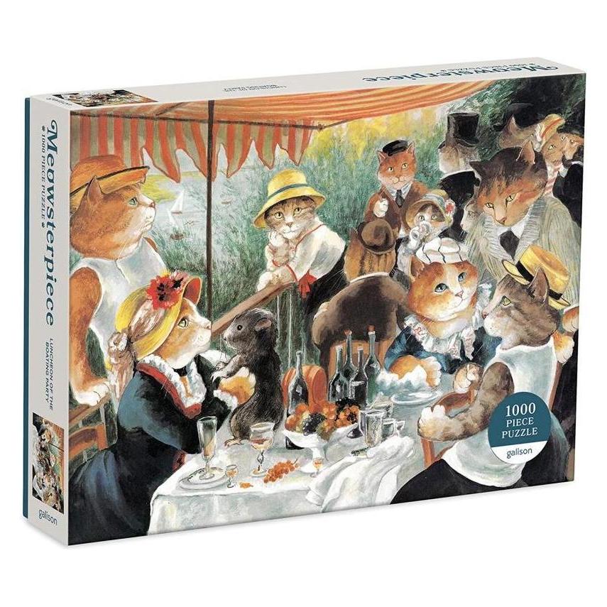 Abrams & Chronicle 68088 - Birth of Venus Meowsterpiece of Western Art - Puzzle, 1000 Teile (1000 Teile)