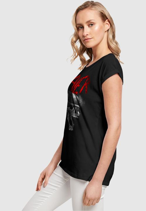 Produktbild Merchcode Ladies Slayer - Hellmit Extended Shoulder Tee - 112085 (S)