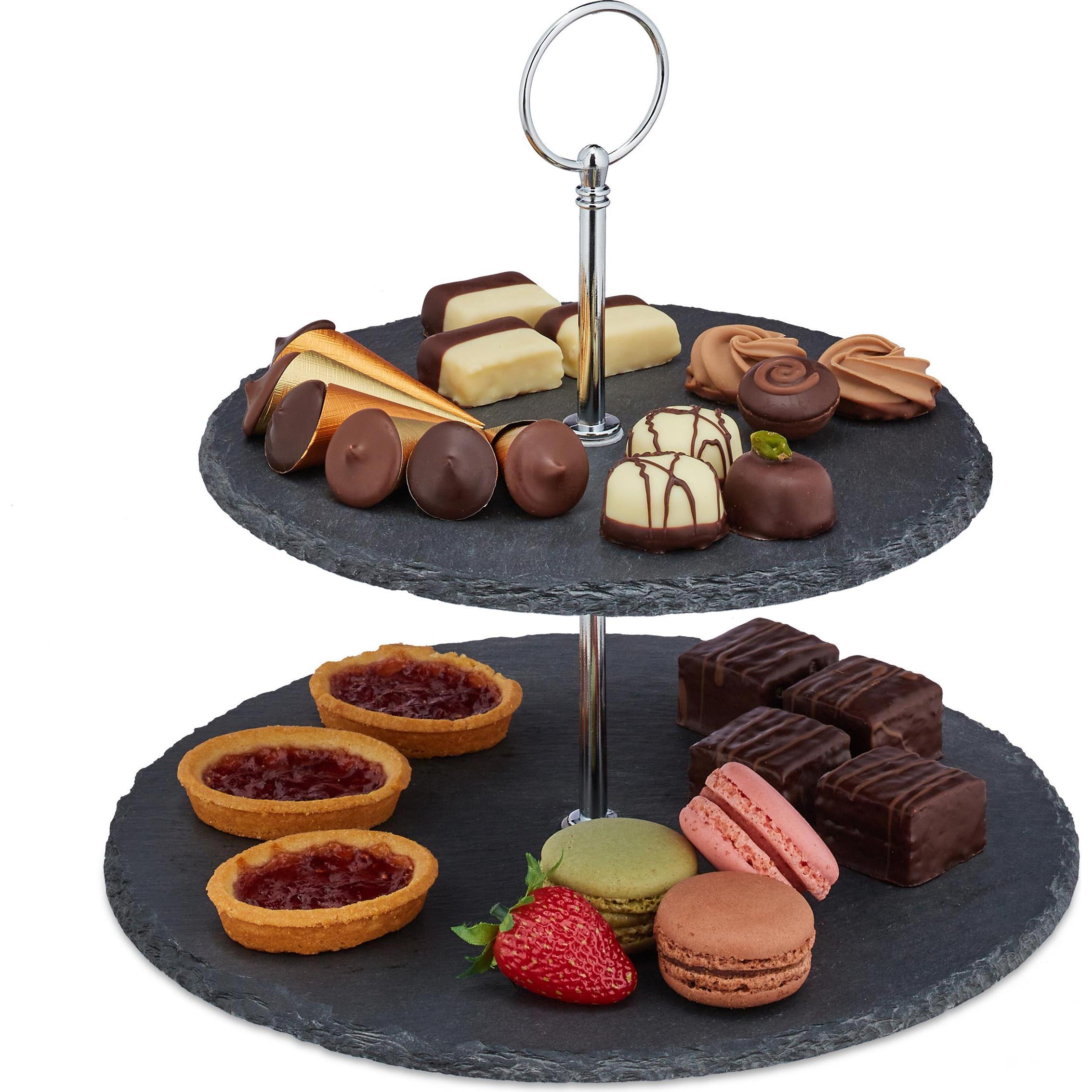 Relaxdays, Serviergeschirr, Etagere