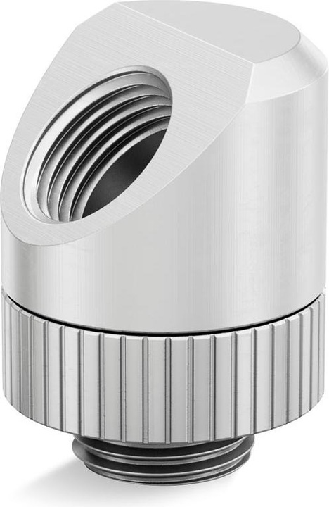 Produktbild EKWB EK-Quantum Torque Winkel 45 Grad G1/4 Zoll AG auf G1/4 Zoll IG - drehbar, Satin Tita