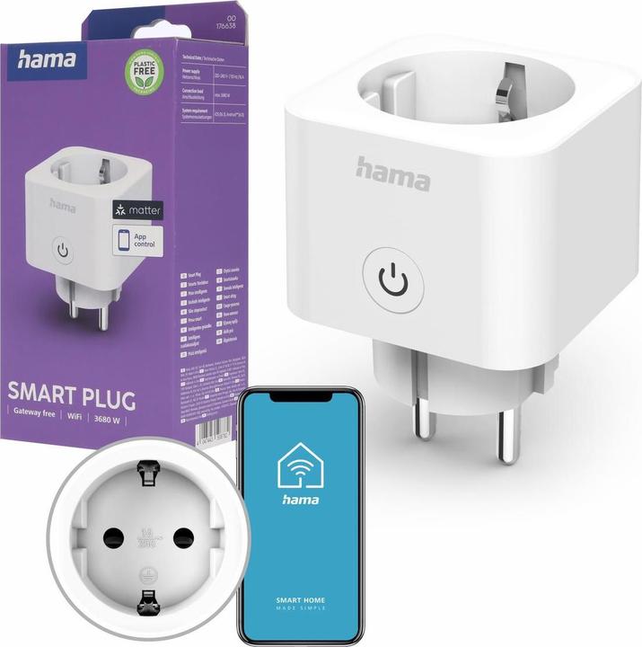 Actual product image Hama Smart WLAN socket outlet