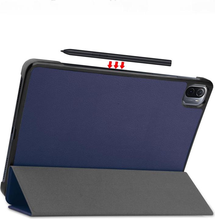 Actual product image Cover-Discount Xiaomi Pad 5 - Tri-fold Smart Case dark blue (Xiaomi Pad 5)