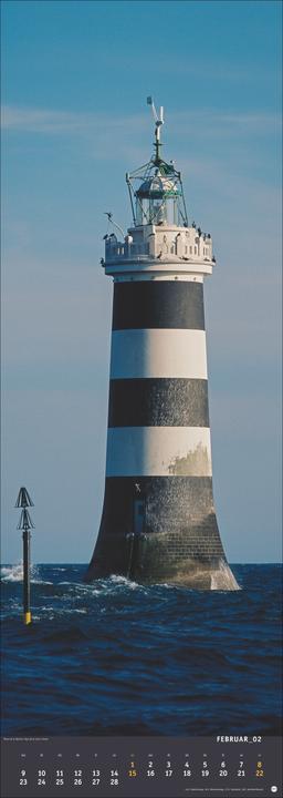 Produktbild Jean Guichard: Leuchttürme Vertical Kalender 2026 (24,5 x 69 cm)