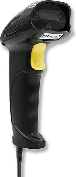 Actual product image Qoltec 1D Laser Barcode Scanner | USB | Black (1D barcodes)
