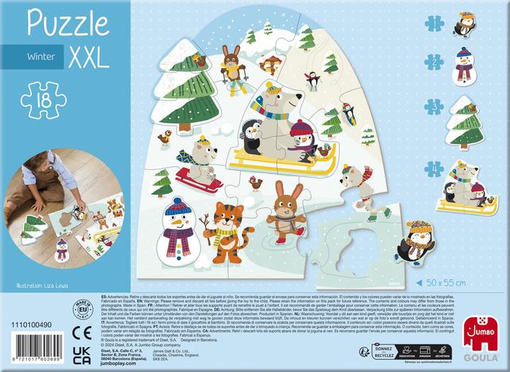 Actual product image Goula Puzzle XXL Winter (18 pieces)