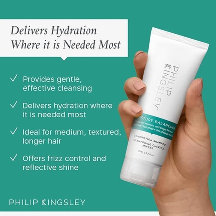 Immagine prodotto Philip Kingsley Shampoo riequilibrante dell'idratazione (75 ml, Shampoo liquido)