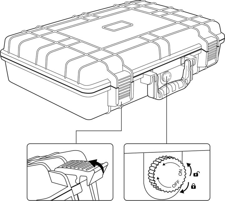 Produktbild Toolcraft TO-7859274 Universal Outdoor-Koffer 1 Stück (L x B x H) 549 x 354 x 119mm (1 Teil)