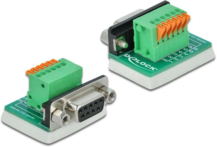 Produktbild Delock Adapter Terminalblock RS232 DB9 Buchse vertikal