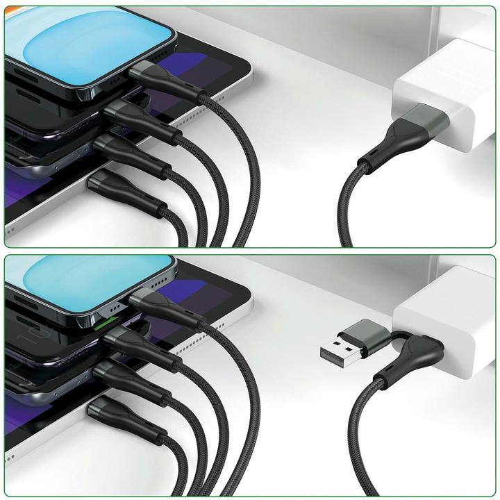 Immagine prodotto 4smarts Cavo di ricarica multiplo 4in2 (1.20 m, USB 2.0)
