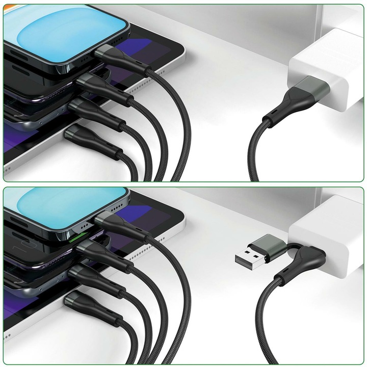 Actual product image 4smarts Multi charging cable 4in2 (1.20 m, USB 2.0)