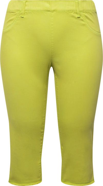 Produktbild Ulla Popken Caprihose Sienna, Fransensaum, schmales Bein, Stretch (52)