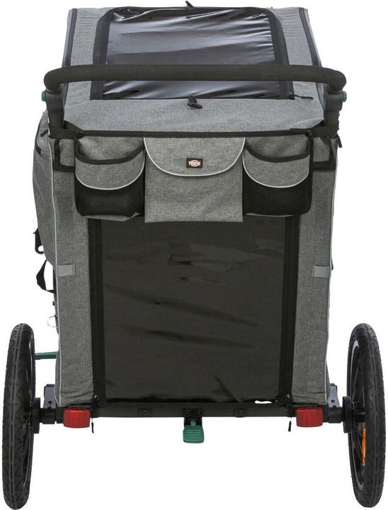 Immagine prodotto Trixie Rimorchio per bicicletta L, 80×103×98/147 cm, grigio/salvia (Cane)