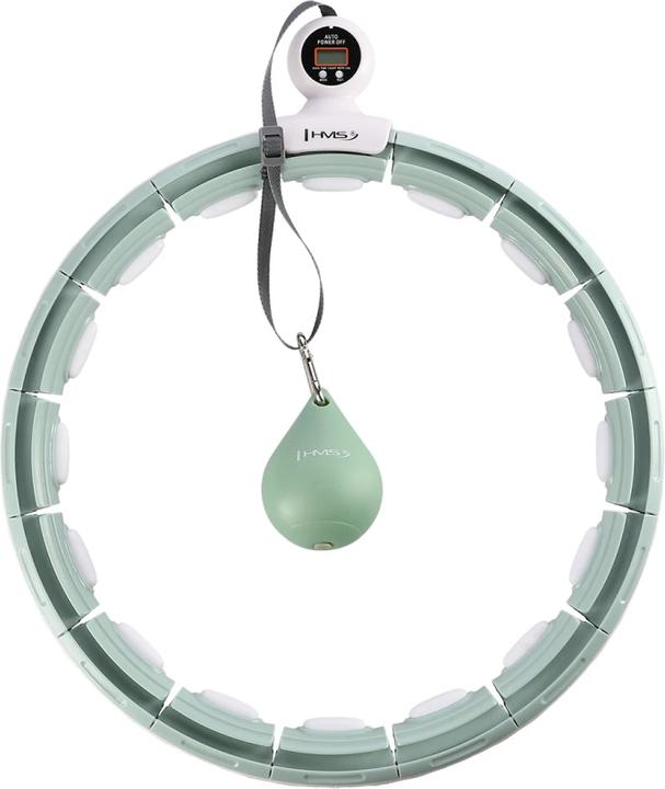 Image du produit HMS Hula Hop HHM15 avec aimant et poids vert + compteur (100 cm, 1500 g)