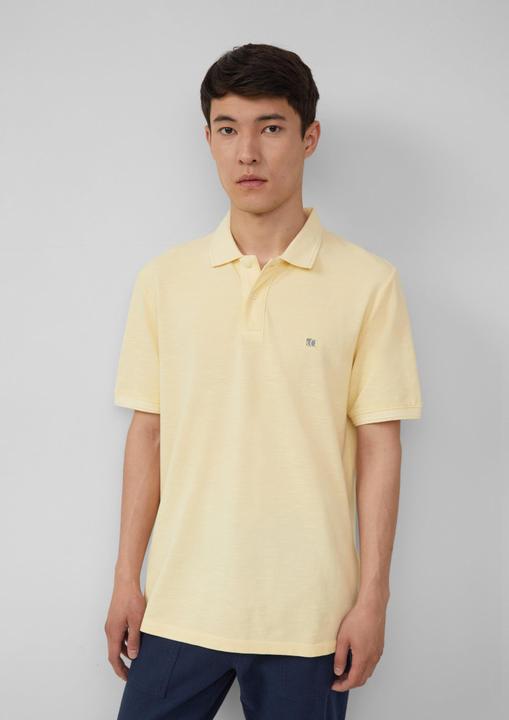 Actual product image S.Oliver Polo-Shirt Poloshirt mit kleinem Labelpatch und Flammgarnstruktur (XXL)