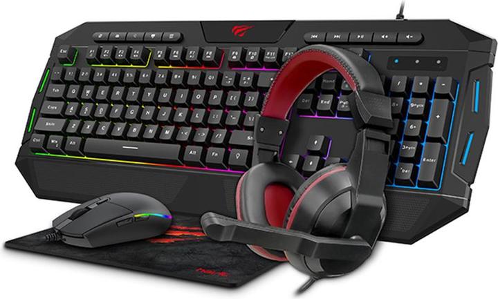 Actual product image Havit KB501CM + Headphones + Tray (KB501CM Gaming Combo) (Cable)