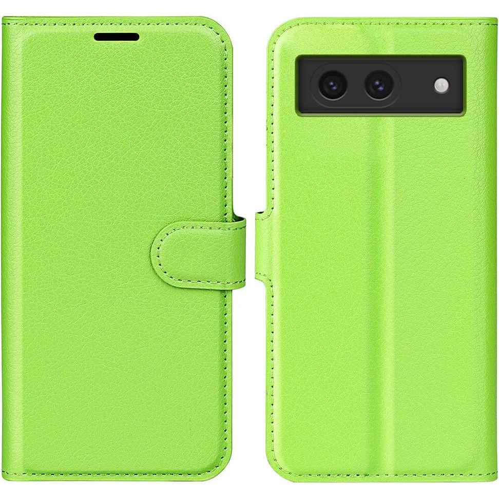 Cover-Discount Google Pixel 8a - Leder Etui Hülle (Google Pixel 8a), Smartphone Hülle, Grün