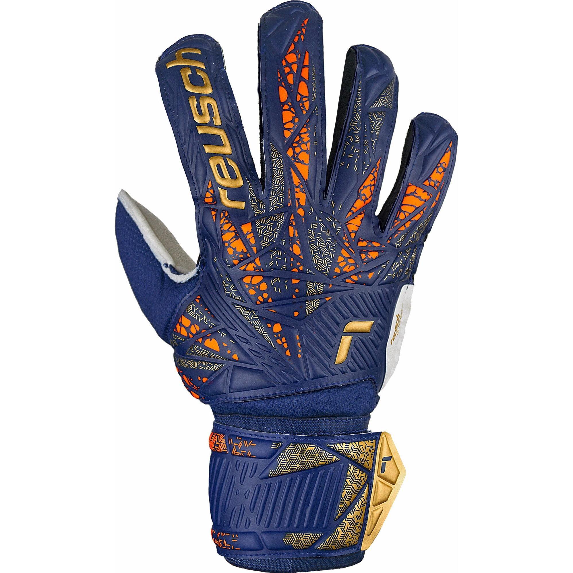 Reusch, Herren, Handschuhe, torwarthandschuhe attrakt solid, Blau, (10.5)