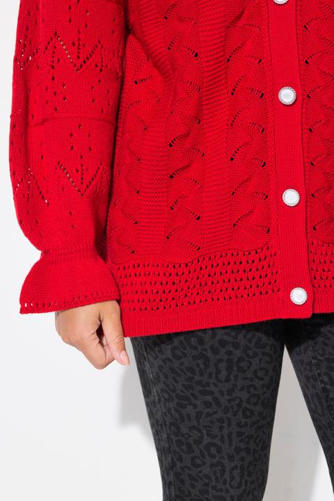 Actual product image Miamoda Strickjacke, Langarm mit Volant (46, 48)