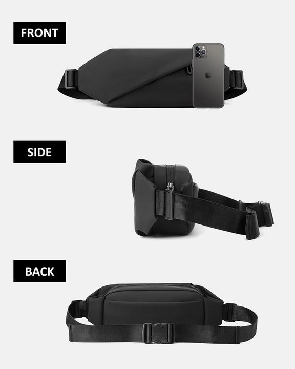 Produktbild Only-Bags.Store Grosse Gürteltasche-PU Leder wasserdicht Sport Reisen Reisen Joggen Bauchtasche wasserdicht Wandern