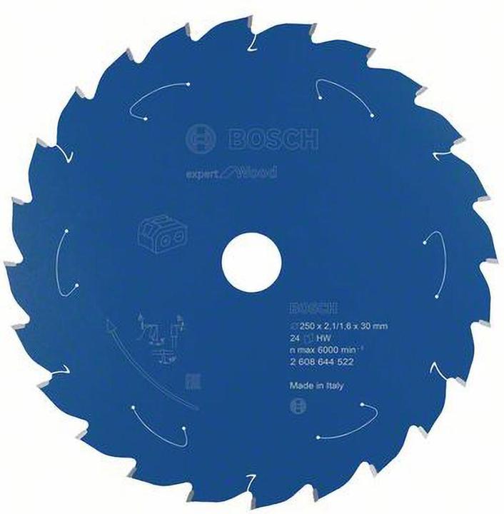 Image du produit Bosch Lame de scie circulaire pour scies sans fil Expert pour bois, 254 x 2.1/1.6 x 30, 24 dents