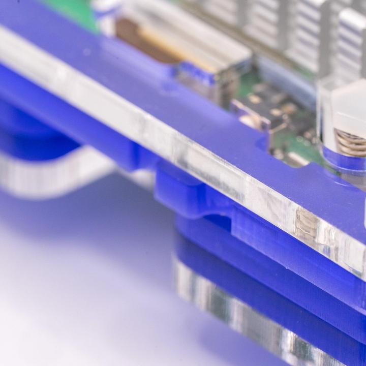 Image du produit Raspberry Pi Pibow case pour 5 (ventilateur non inclus) - Violet