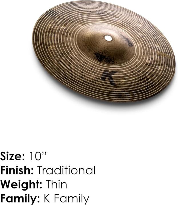 Actual product image Zildjian K Custom Series - 10 Special Dry Splash Cymbal (10", Cymbal)