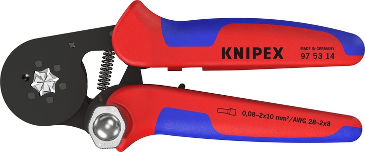 Actual product image Knipex Self-Adjusting Crimping Pliers for wire ferrules (180 mm)
