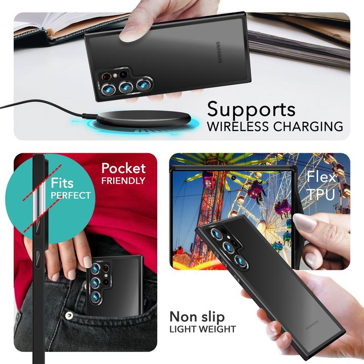 Actual product image Nalia Semi-transparent hybrid cover with protective frame (Samsung Galaxy S24 Ultra)