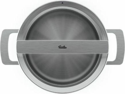Actual product image Fissler Phi Collection Kookpan met Glasdeksel, 20cm (20 cm, Pot, Stainless steel)