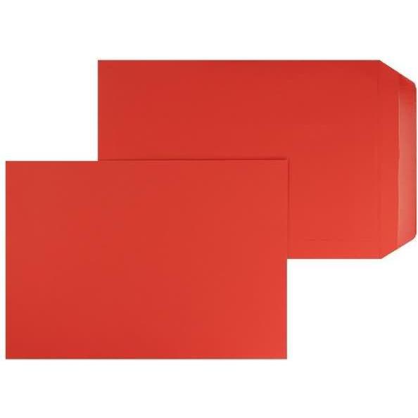Blanke, Versandtasche + Luftpolstertasche, Versandtaschen 220x312mm 120g/qm gummiert VE=100 Stück rubin (100 x)