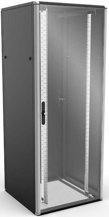 Actual product image Enoc Basic 19" floor cupboard 24U 800x800x1200mm WxDxH bw (24 RU, 19 inch rack)