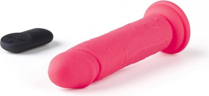 Actual product image Virgite REALISTIC VIBRATOR "R15" PINK 16,5 CM WITH REMOTE CONTROL
