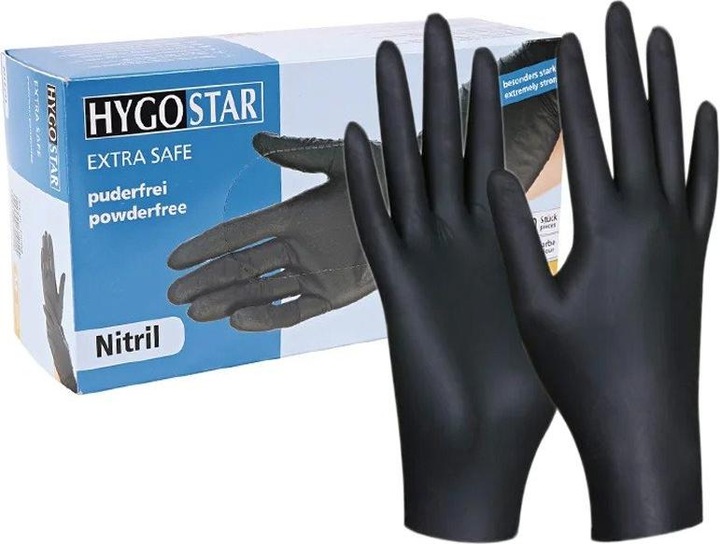 Immagine prodotto Comair Guanti monouso in nitrile nero taglia L (L)