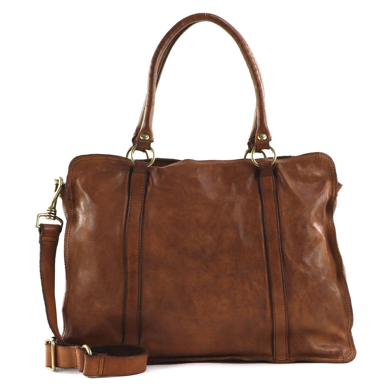 Campomaggi, Damen, Handtasche, Shopping Bag, Braun
