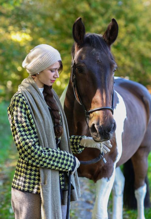 Produktbild Bellemere Cardigan Two-Tone Cashmere-Merino Houndstooth (L)