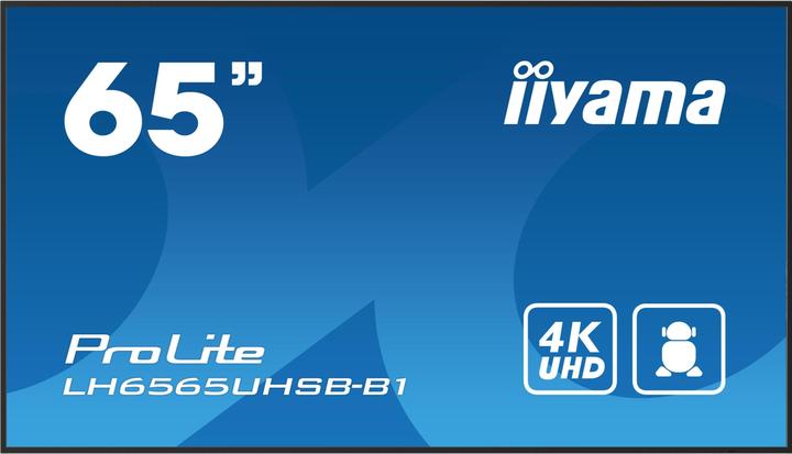 Image du produit iiyama 65" 3840x2160, Panneau UHD IPS, Teinte 1%, 8 (3840 x 2160 pixels, 64.50")