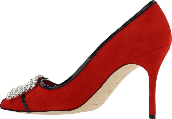 Actual product image Manolo Blahnik Tuberian 90 Suede Pumps (36.5)