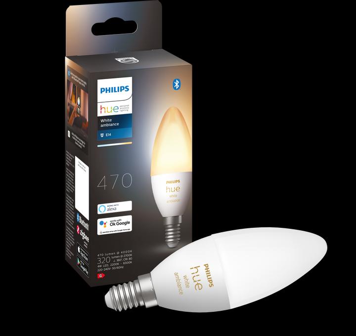 Actual product image Philips Hue White Ambiance BT (E14, 5.20 W, 470 lm, 1 x, G)